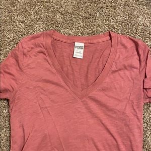 Pink brand v neck